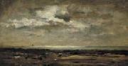 Charles-Francois Daubigny Strandgezicht bij maanlicht oil painting reproduction